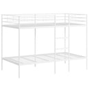 vidaXL fehér acél emeletes ágy matrac nélkül 100 x 200 cm