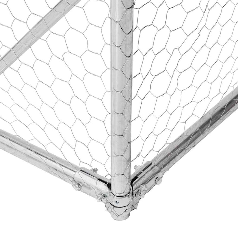 vidaXL horganyzott acél kültéri kutyafuttató kifutóval 7x2x1,5 m
