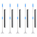 vidaXL 5 db acél és gumi felmosók 75 x 119,5 cm