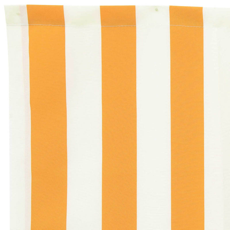 vidaXL Napellenző ponyva Sárga és fehér 400 x 200 cm Vászon