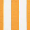 vidaXL Napellenző ponyva Sárga és fehér 400 x 200 cm Vászon