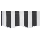 vidaXL Napellenző ponyva Antracit szürke és fehér 350 x 200 cm Vászon