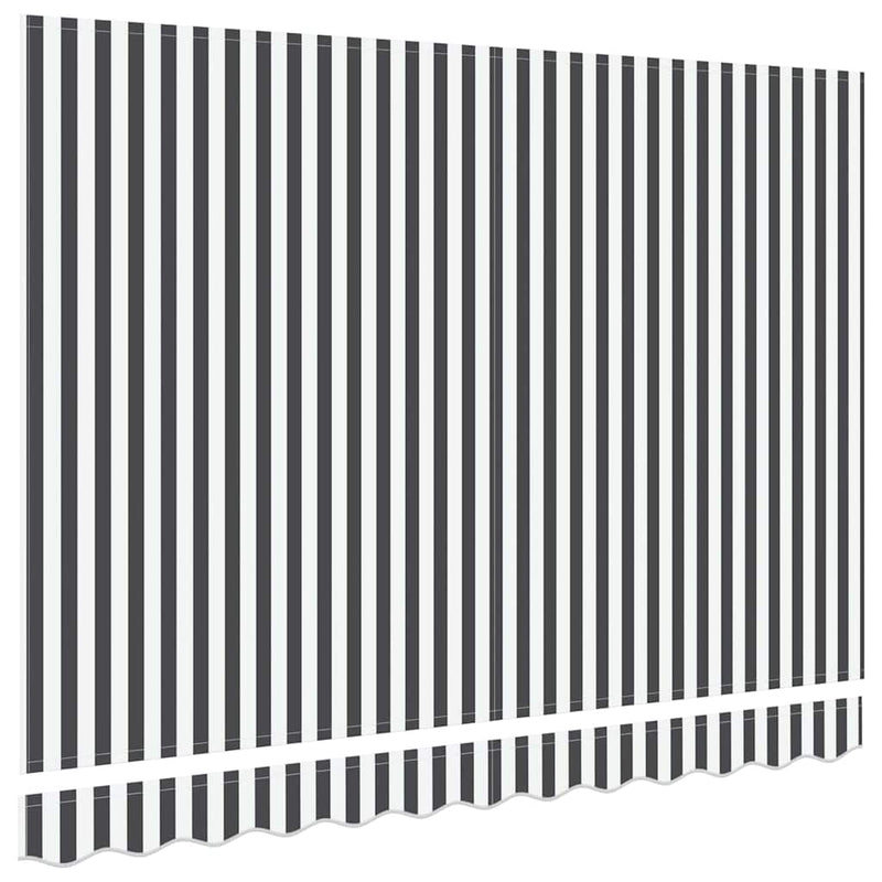 vidaXL Napellenző ponyva Antracit szürke és fehér 350 x 200 cm Vászon
