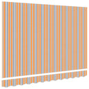 vidaXL Napellenző ponyva Sokszínű 250 x 200 cm Vászon