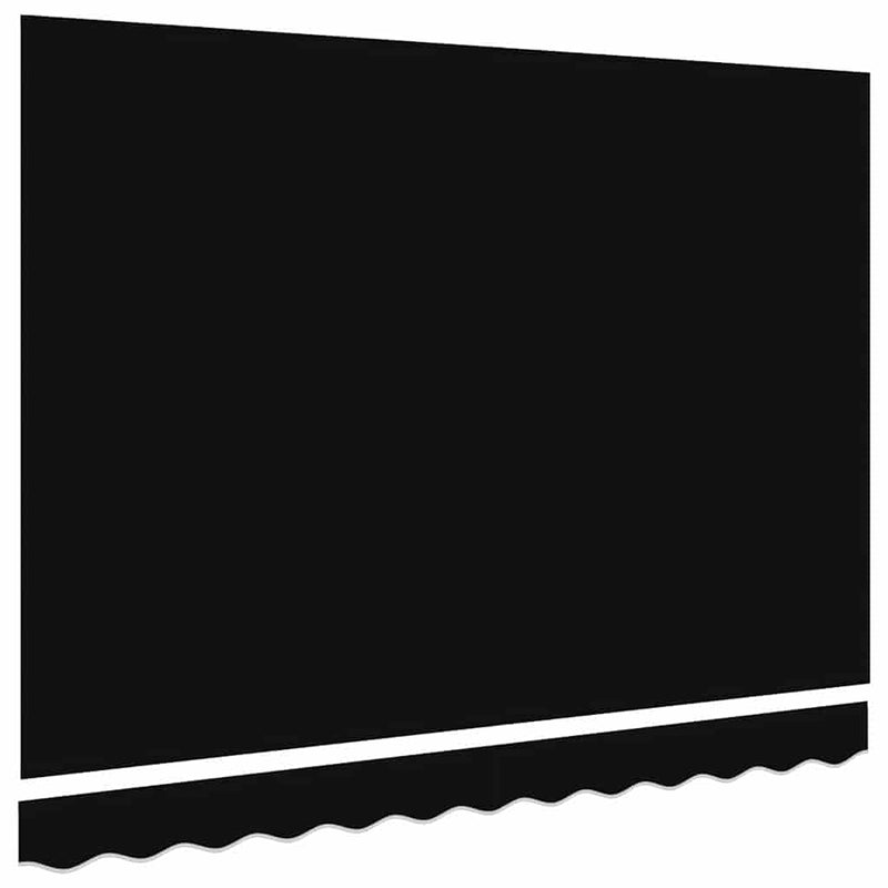 vidaXL Napellenző ponyva Fekete 350 x 250 cm Vászon