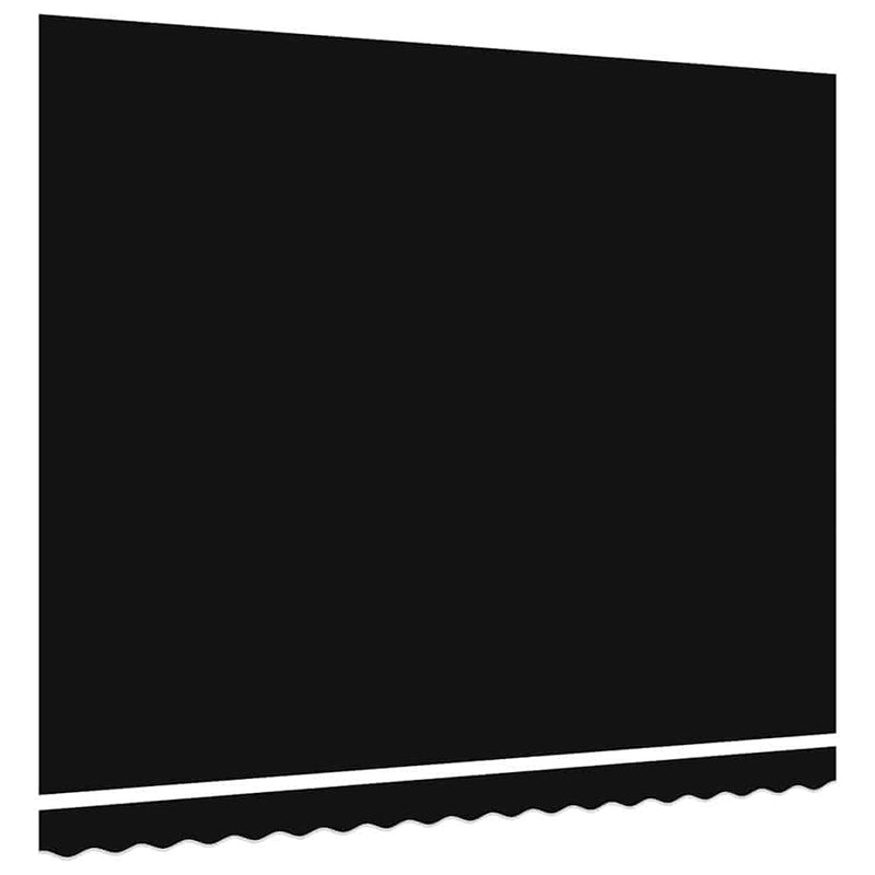 vidaXL Napellenző ponyva Fekete 400 × 300 cm Vászon