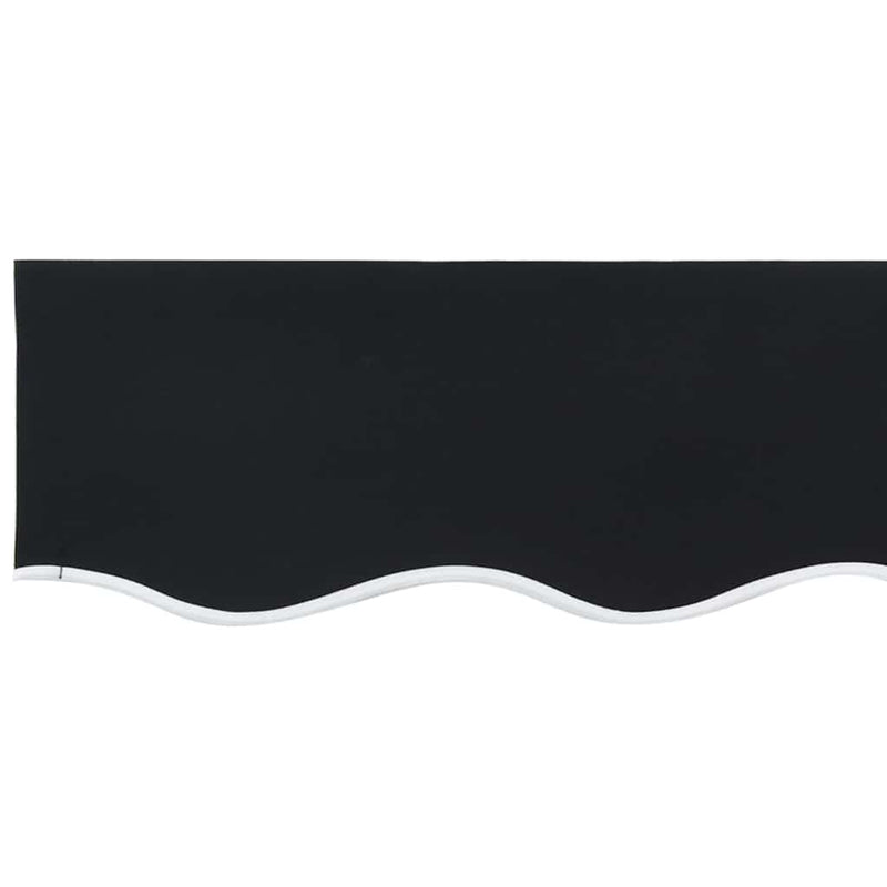 vidaXL Napellenző ponyva Fekete 450 × 350 cm Vászon