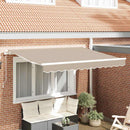 vidaXL Napellenző ponyva Bézs 330 x 195 cm Poliészter