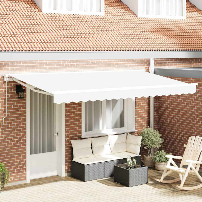 vidaXL Napellenző ponyva Fehér 400 x 200 cm Vászon