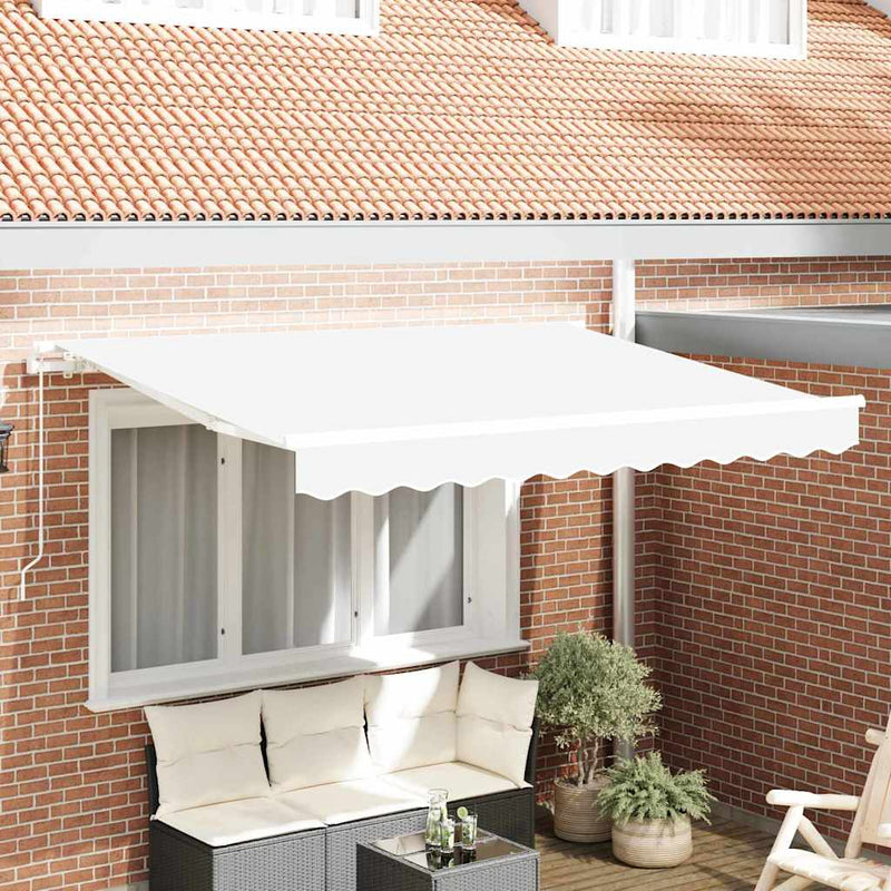 vidaXL Napellenző ponyva Fehér 300 x 250 cm Vászon