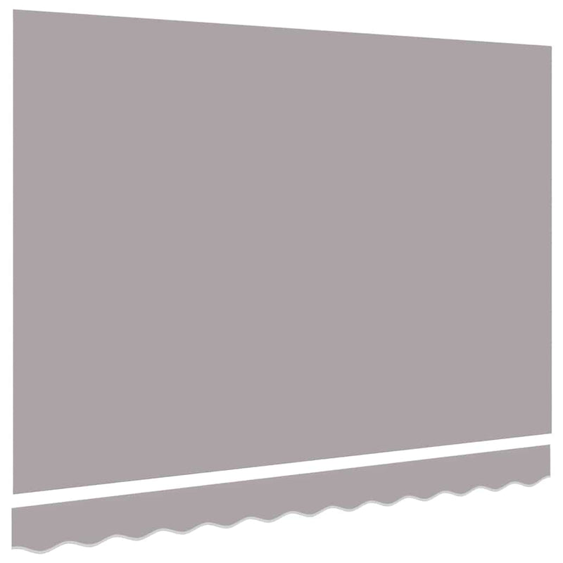 vidaXL Napellenző ponyva Világosszürke 350 x 250 cm Vászon