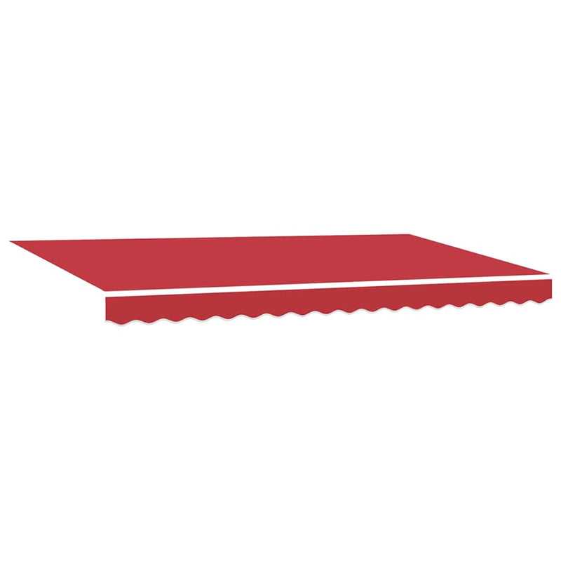vidaXL Napellenző ponyva Piros 400 x 200 cm Vászon