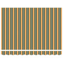 vidaXL Napellenző ponyva Zöld és sárga 300 x 250 cm Vászon