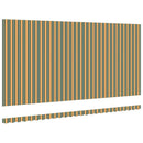 vidaXL Napellenző ponyva Zöld és sárga 600 × 300 cm Vászon