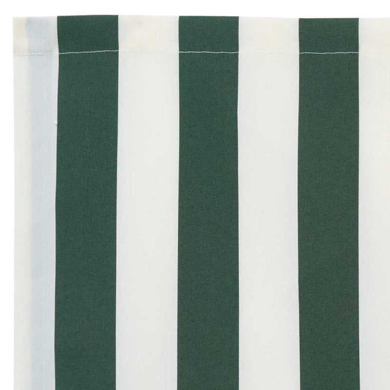 vidaXL Napellenző ponyva Zöld és fehér 500 × 300 cm Vászon