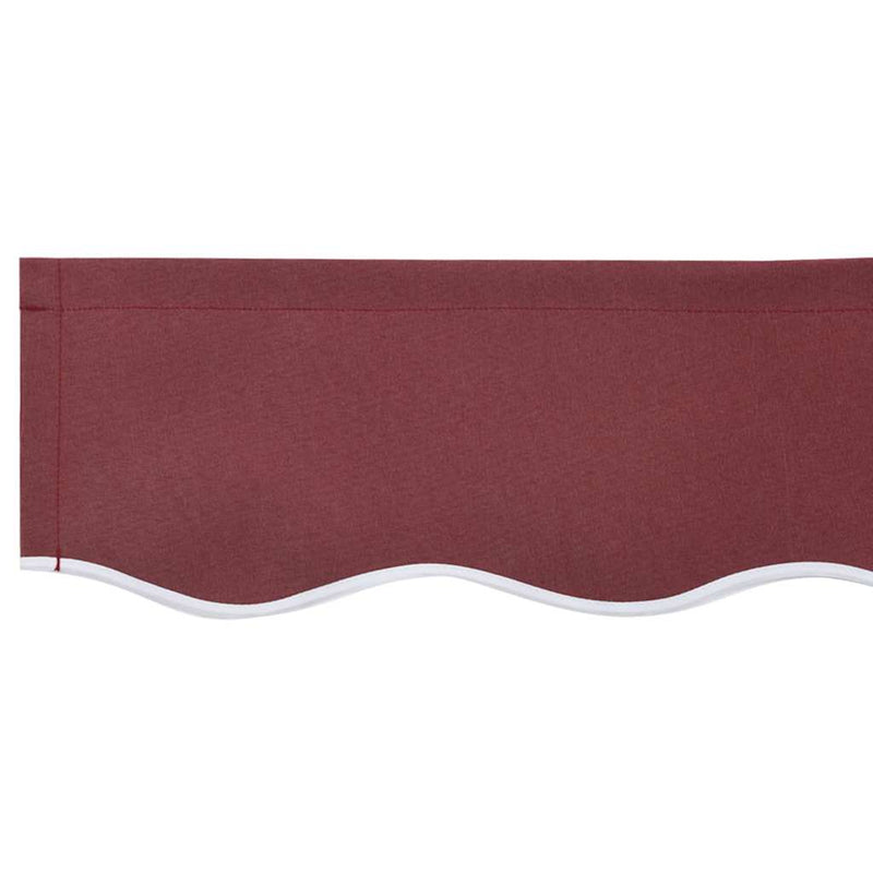 vidaXL Pavilon Díszítő Szegély Burgundi 2.3 x 0.2 m Vászon