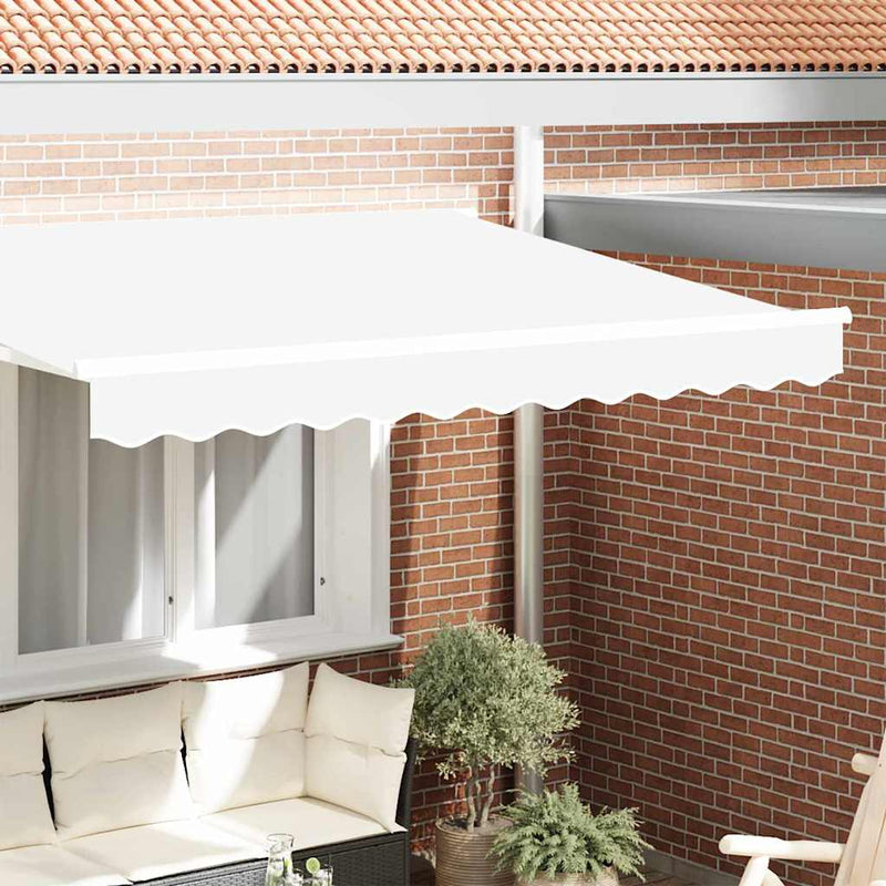 vidaXL Pavilon Díszítő Szegély Fehér 3.3 x 0.2 m Vászon