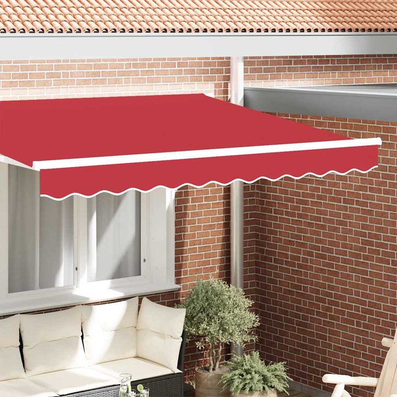 vidaXL Pavilon Díszítő Szegély Piros 2.3 x 0.2 m Vászon