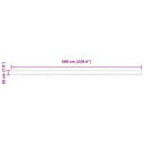 vidaXL Pavilon Díszítő Szegély Piros 5.8 x 0.2 m Vászon