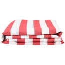 vidaXL Napellenző ponyva Piros és fehér 10 x 1.6 m szövet