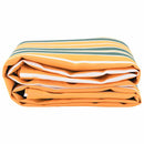 vidaXL Napellenző ponyva Zöld és sárga 10 x 1.6 m szövet