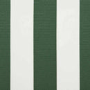 vidaXL Napellenző ponyva Zöld és fehér 10 x 1.6 m szövet