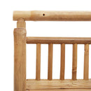 vidaXL Falpolc polcokkal tárolóval Barna 40 x 13 x 44 cm bambusz