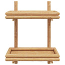 vidaXL Falifiók polcokkal tárolóval Barna 45 x 26 x 60 cm bambusz