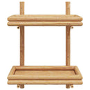 vidaXL Falpolc polcokkal tárolóval Barna 39 x 26 x 60 cm bambusz