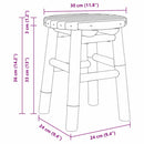vidaXL Zsámoly Természetes Bambusz 30 x 30 x 36 cm bambusz