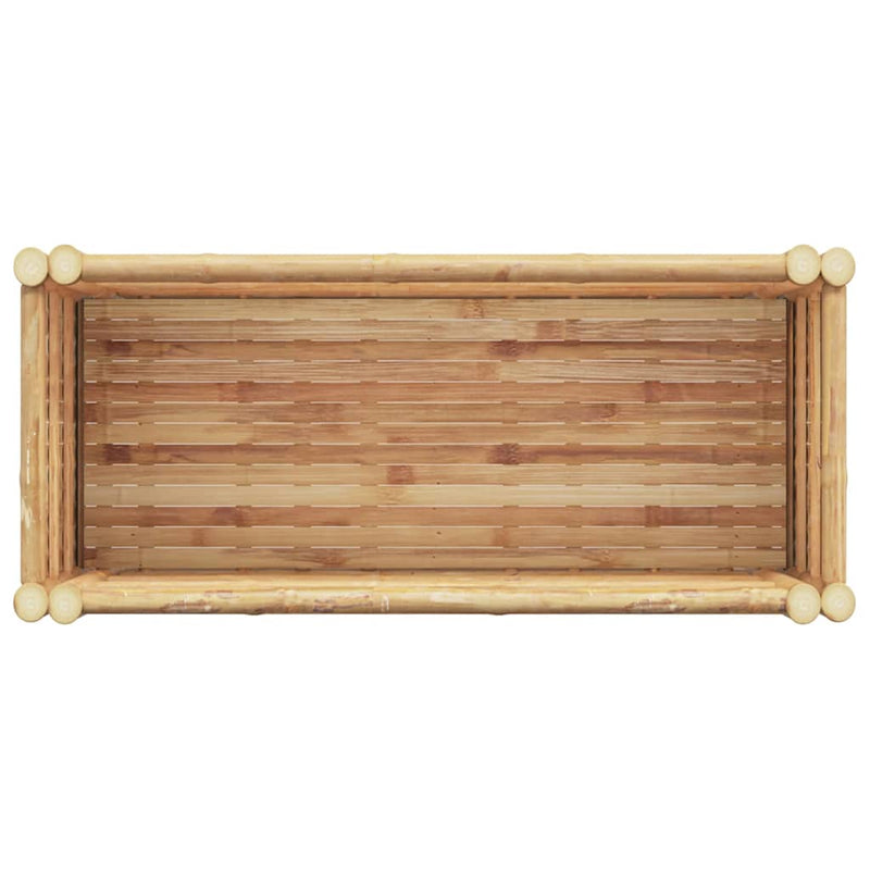 vidaXL Kerti magaságyás Barna 70 x 35 x 70 cm bambusz
