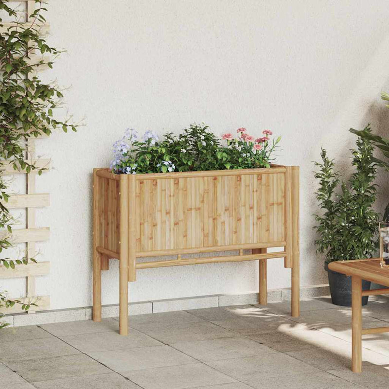 vidaXL Kerti magaságyás Barna 90 x 35 x 70 cm bambusz