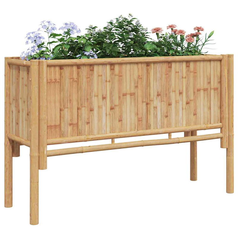 vidaXL Kerti magaságyás Barna 110 x 35 x 70 cm bambusz