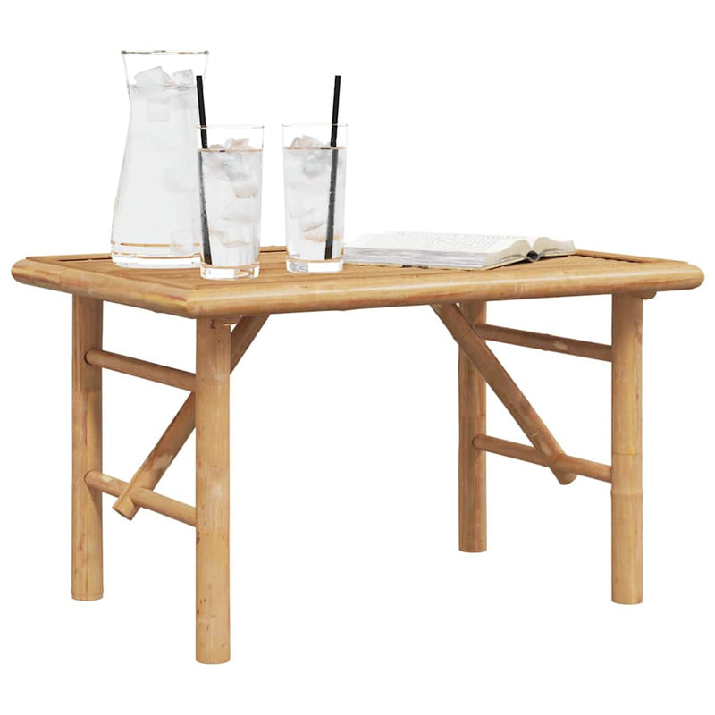 vidaXL Dohányzóasztal Barna 70 x 40 x 36 cm bambusz