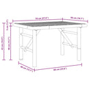 vidaXL Dohányzóasztal Barna 70 x 40 x 36 cm bambusz