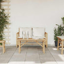 vidaXL Dohányzóasztal Barna 90 x 50 x 43 cm bambusz