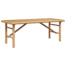 vidaXL Dohányzóasztal Barna 110 x 50 x 43 cm bambusz