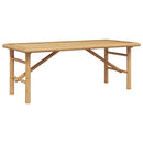 vidaXL Dohányzóasztal Barna 110 x 50 x 43 cm bambusz