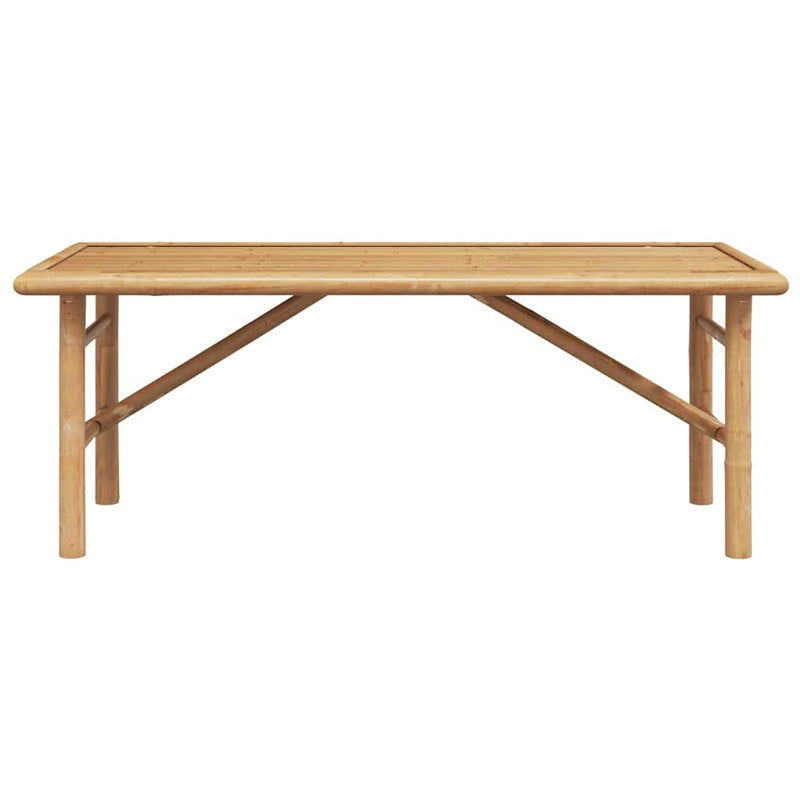 vidaXL Dohányzóasztal Barna 110 x 50 x 43 cm bambusz
