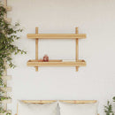 vidaXL Falifiók polcokkal tárolóval Barna 75 x 26 x 60 cm bambusz