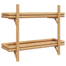 vidaXL Falifiók polcokkal tárolóval Barna 75 x 26 x 60 cm bambusz