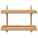 vidaXL Falifiók polcokkal tárolóval Barna 75 x 26 x 60 cm bambusz