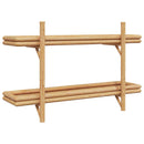 vidaXL Falpolc polcokkal tárolóval Barna 100 x 26 x 60 cm bambusz