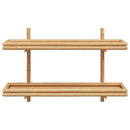 vidaXL Falifiók polcokkal tárolóval Barna 100 x 26 x 60 cm bambusz