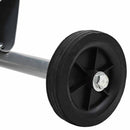vidaXL Dobventilátor kerékkel Ezüst 79 x 37 x 82 cm Alumínium