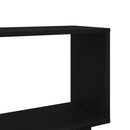 vidaXL fekete tölgy szerelt fa könyvespolc 80x24x96 cm