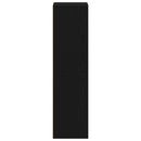 vidaXL fekete tölgy szerelt fa könyvespolc 36x30x114 cm