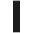 vidaXL fekete tölgy szerelt fa könyvespolc 66x30x130 cm