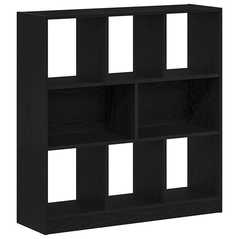 vidaXL fekete tölgy színű szerelt fa könyvszekrény 97,5x29,5x100 cm
