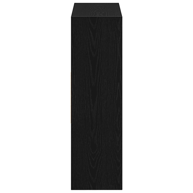 vidaXL fekete tölgy színű szerelt fa könyvszekrény 97,5x29,5x100 cm